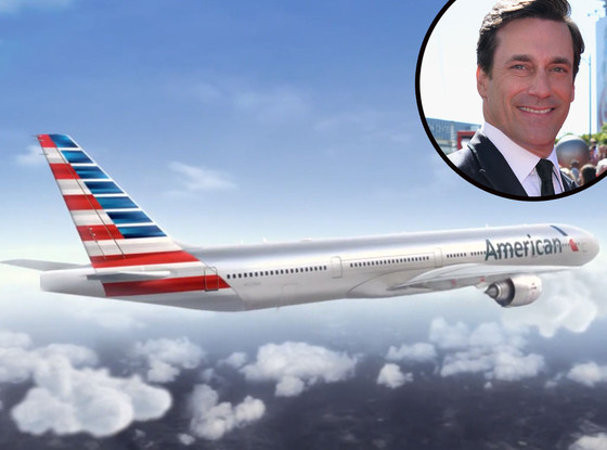 Celebrity Voiceovers, Jon Hamm, American Airlines Celebrity Voiceovers, Jon Hamm, American Airlines